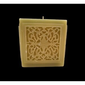 Bombay Square Pillar Candle Single Wick 5" x 5" x 5" UNBURNED Celtic Design